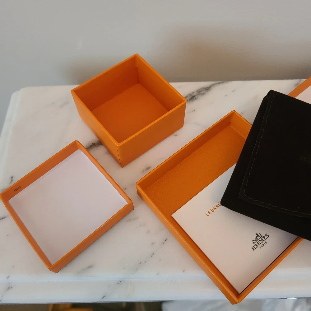 4 HERMES BOXES 💯 Authentic, 2 Cloth Bags - Picture 5 of 12